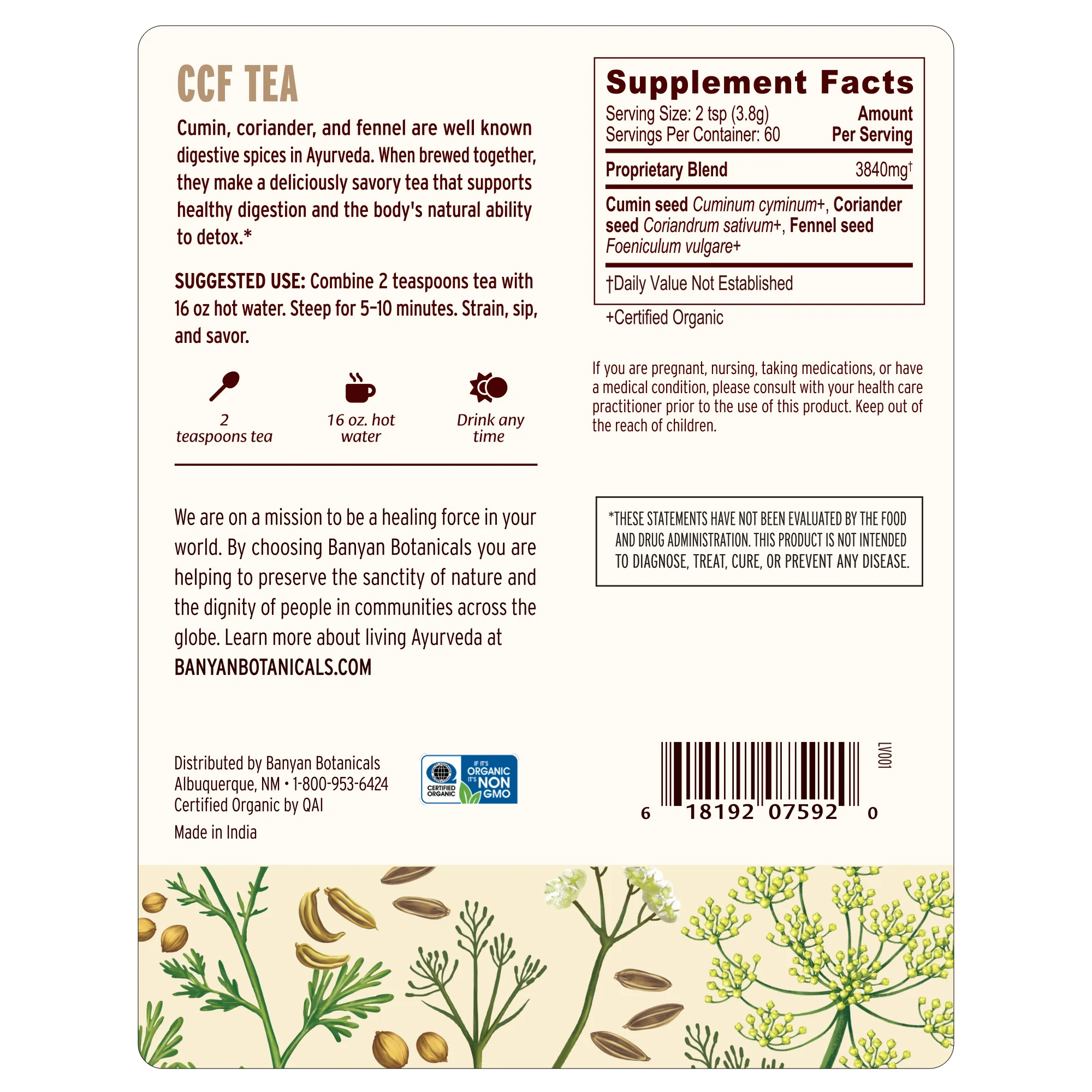 CCF Tea (Cumin, Coriander, Fennel) - Image 10